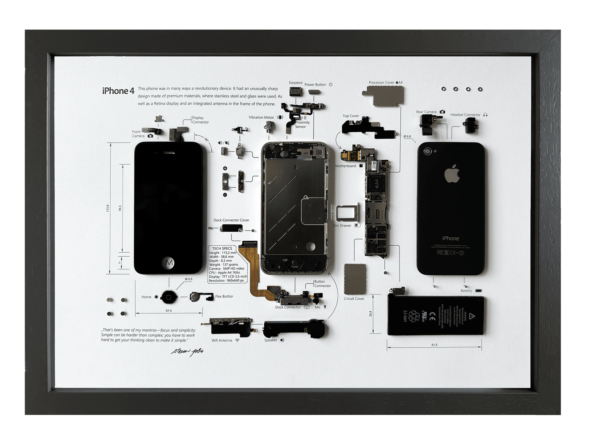 iPhone 4 Black obraz